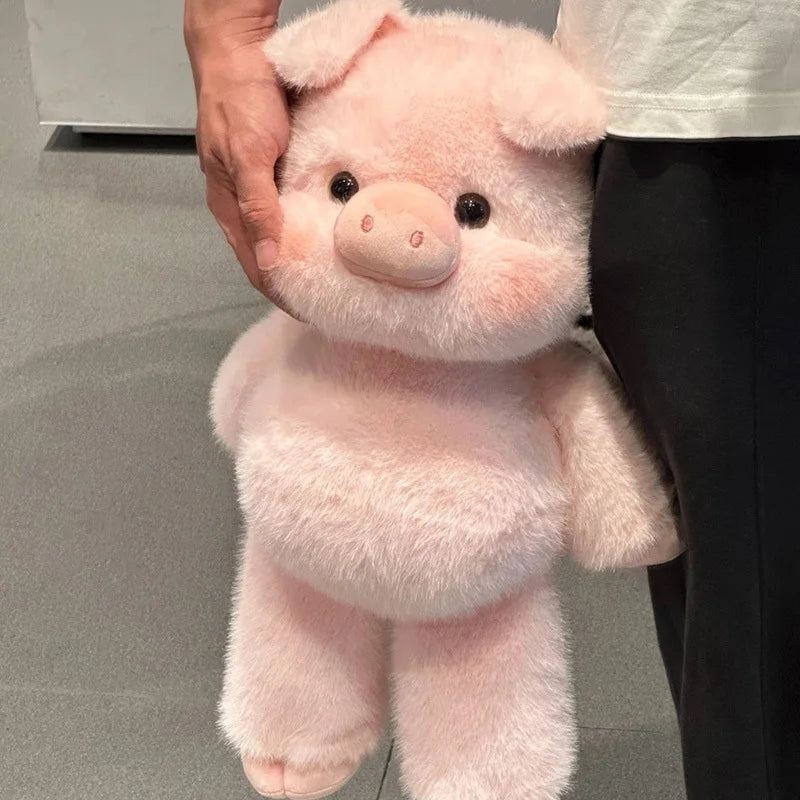 Kawaii Run Plush Toy Fluffy Stuffed Pink Pig Sheep Highland Cow Perfect Birthday Christmas Gift for Kids Girls Animal Lovers