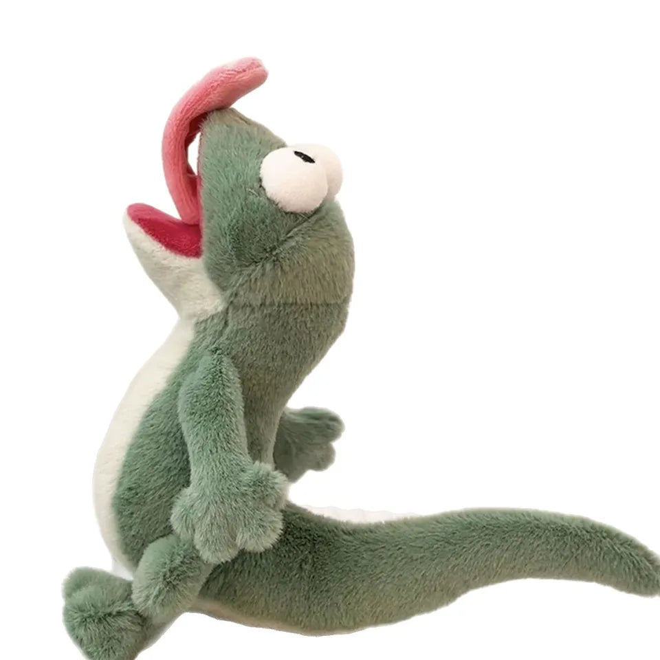 14cm Beaver Lizard Tom Cute Vocal Toy Magnetic Tongue Lizard Abstract Plush Toy Anime Creative Birthday Gift Cute Plush Toys For