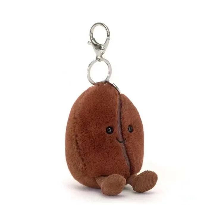 JC Kawaii Food Plush Pendant Coffee Cake Toys Soft Stuffed Food Shaped Fluffy Cuddly Gift for Kids Birthday Xmas Home Bag Decor