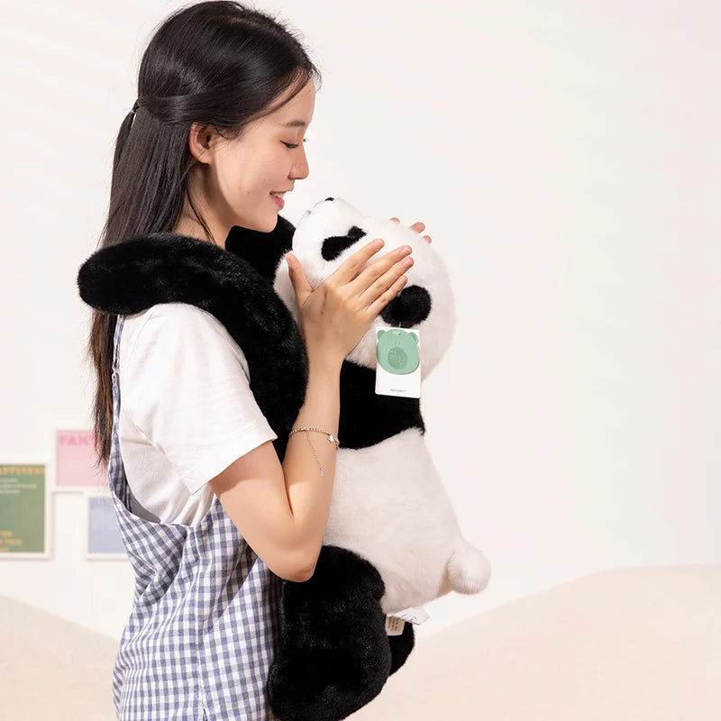 Cute Animal Soft Plush Toys Long Arm Panda Dinosaur Bear Koala Carried On The Back  Plushies Animal Dolls Gifts For Friends