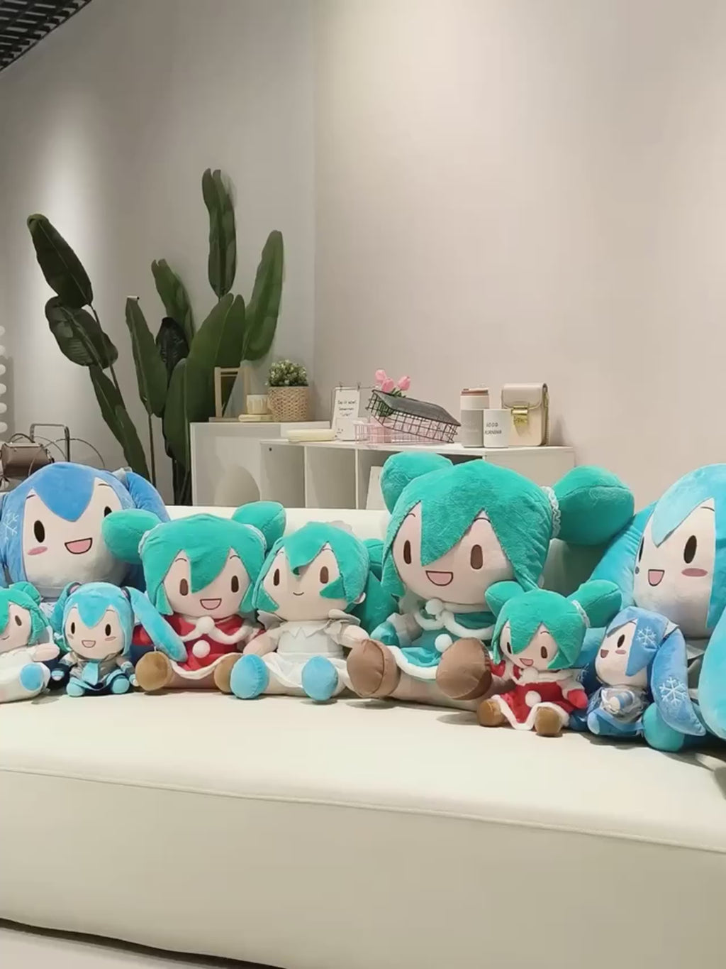 Anime Original Miku Fufu Plush Toys Preciality Collection SEGA Hatsune Miku Spring Onion stuffed dolls Toys Kids Birthday Gifts